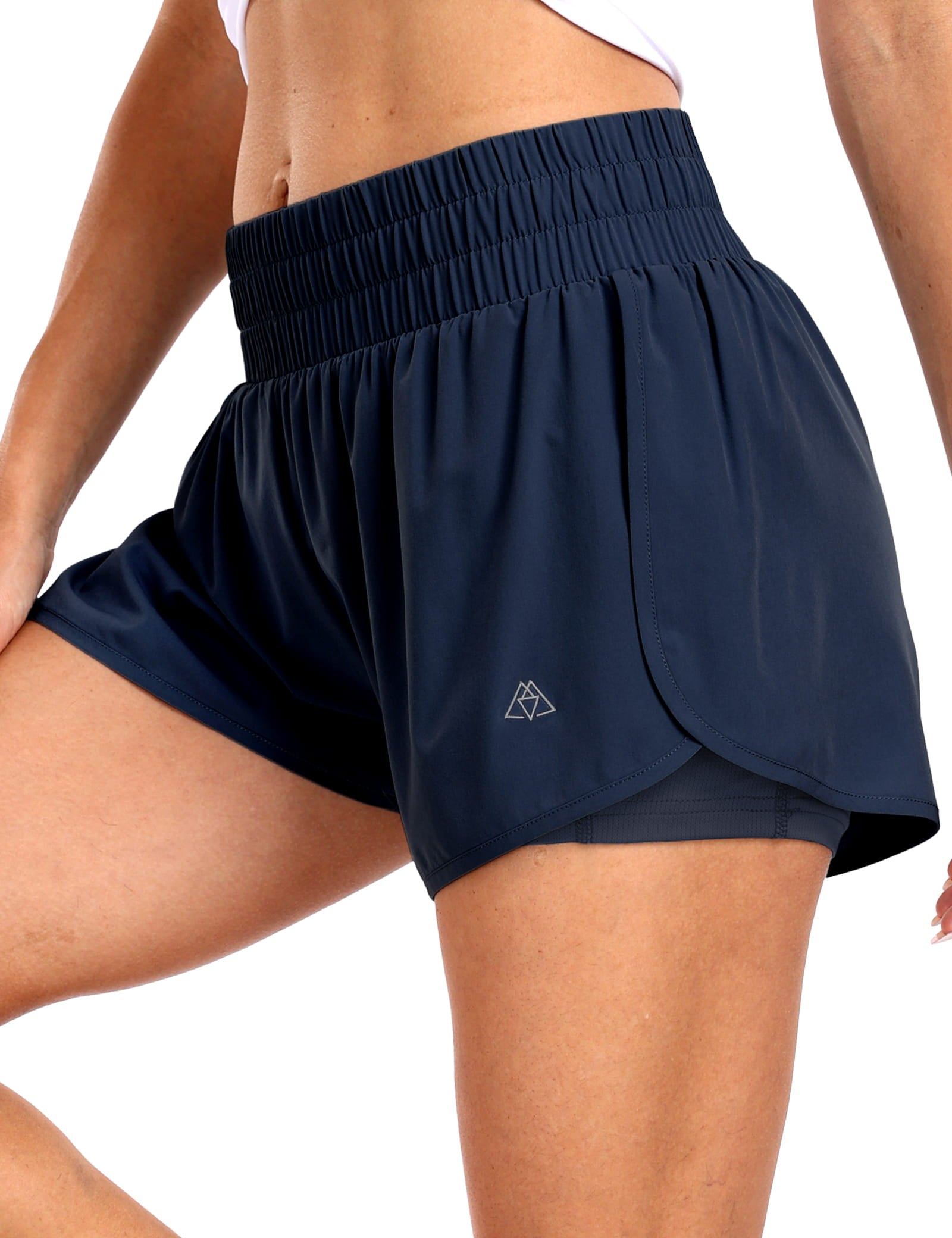 Women's Running Shorts 2 in 1 High Waisted 3 Athletic Shorts