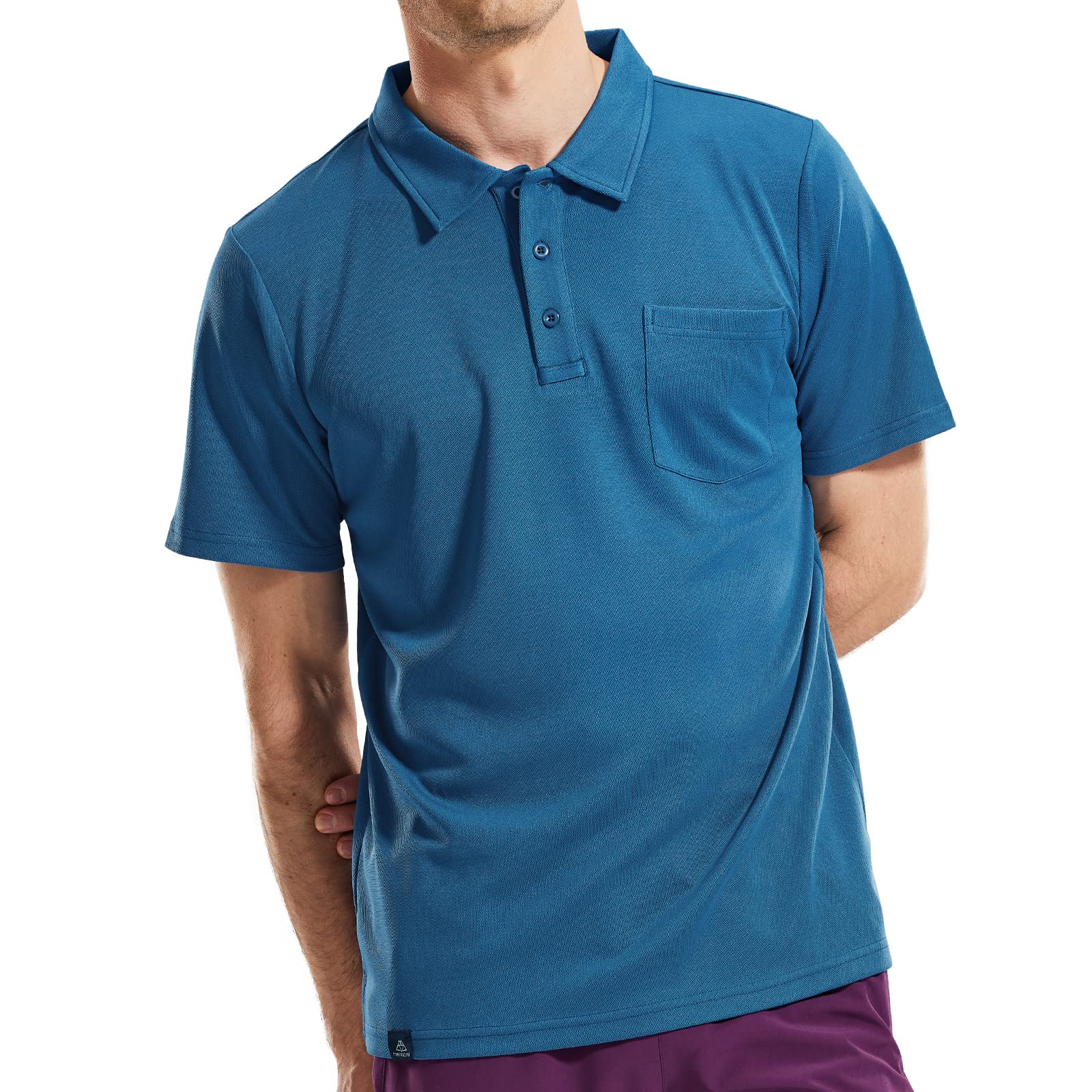 Haimont Men's Polo Shirts with Pocket Collared Golf T-Shirts