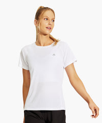 Women's Quick Dry Workout Running Shirts Short Sleeve Tops