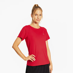 Women's Quick Dry Workout Running Shirts Short Sleeve Tops