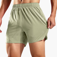 Men's Dry Fit Running Athletic Shorts with Pockets, 5 Inch