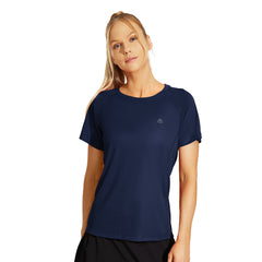 Women's Quick Dry Workout Running Shirts Short Sleeve Tops