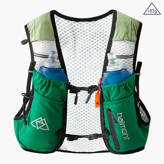 HAIMONT Running Packs Green / S Vest Pack 8L Adjustable Lightweight Run Water Vest with Multi-Pocket Trail Running