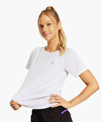 Women's Quick Dry Workout Running Shirts Short Sleeve Tops