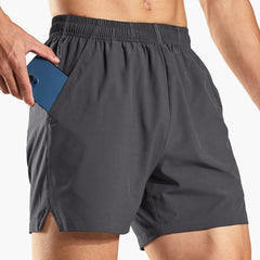 Men's Dry Fit Running Athletic Shorts with Pockets, 5 Inch