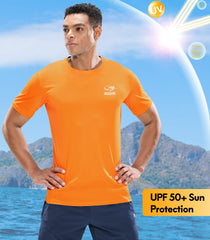 Men's UPF 50+ Sun Protection Quick Dry UV Workout Athletic T-Shirt