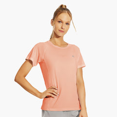 Women's Quick Dry Workout Running Shirts Short Sleeve Tops