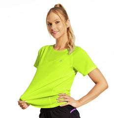 Women's Quick Dry Workout Running Shirts Short Sleeve Tops