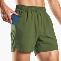 Men's Dry Fit Running Athletic Shorts with Pockets, 5 Inch