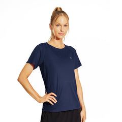 Women's Quick Dry Workout Running Shirts Short Sleeve Tops