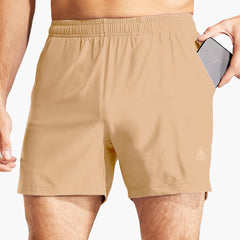 Men's Dry Fit Running Athletic Shorts with Pockets, 5 Inch