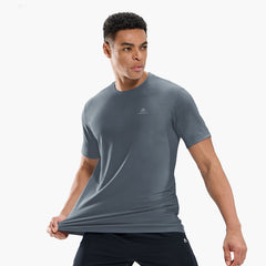 Men's Running T-Shirt Dry Fit Moisture Wicking Stretchy Workout Gym