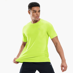 Men's Running T-Shirt Dry Fit Moisture Wicking Stretchy Workout Gym