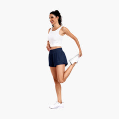 Women's Running Shorts 2 in 1 High Waisted 3" Athletic Shorts