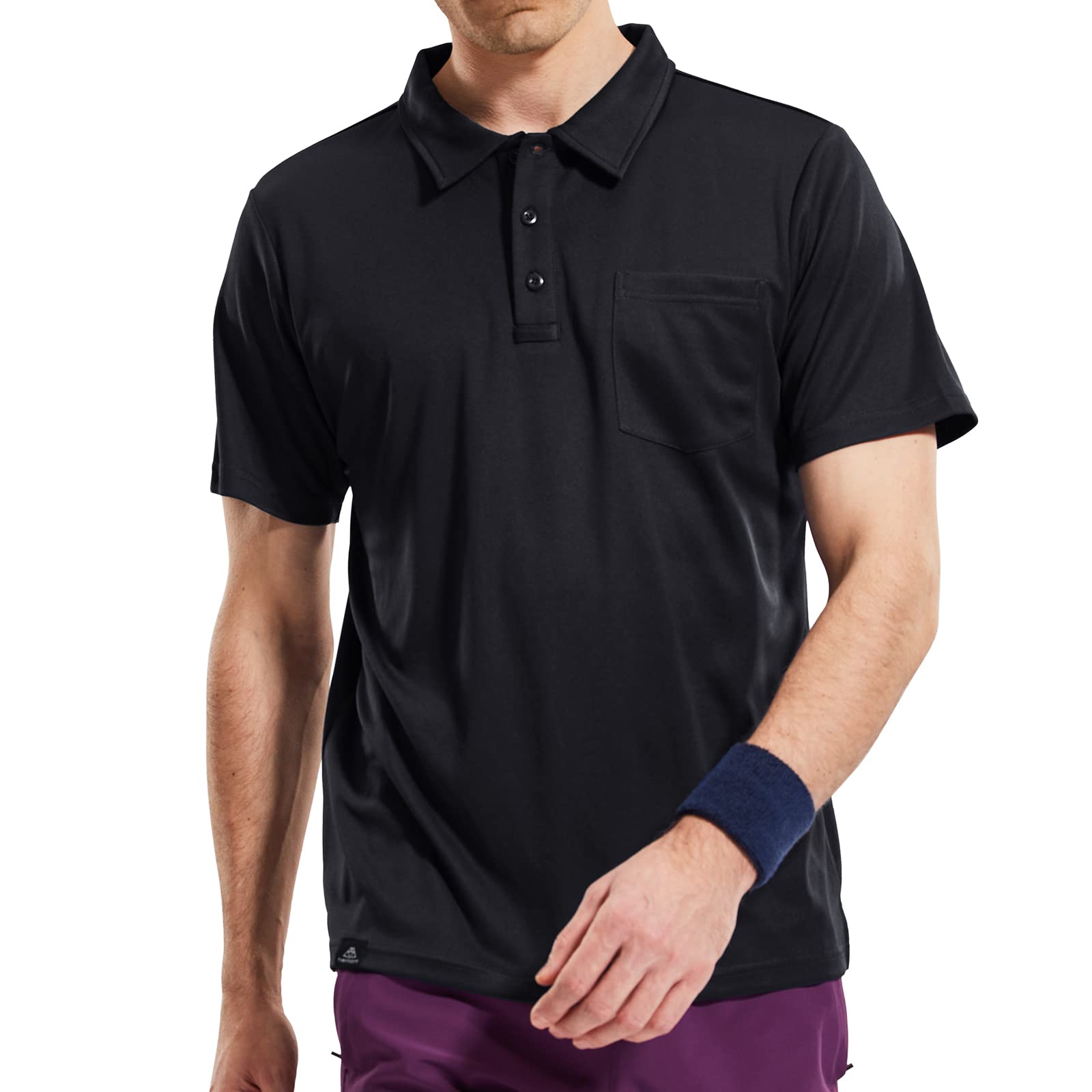 Haimont Long Sleeve Cotton Polo Shirts for Men Soft Golf Shirts with Collar - 3