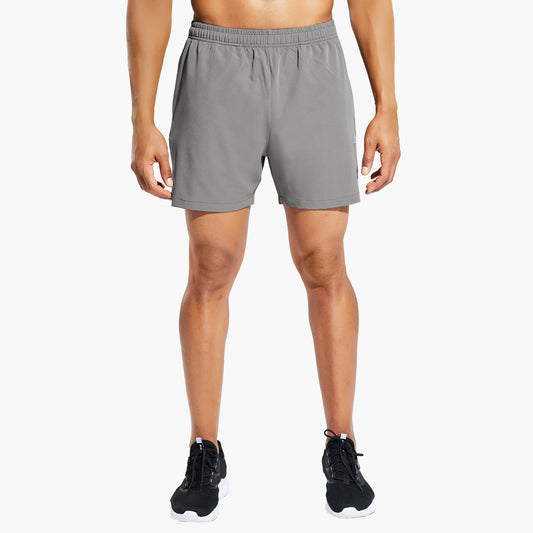 Men's 5" Running Athletic Shorts Quick Dry with Zip Pockets