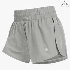 Short de course 2 en 1 pour femme, short de sport taille haute 3"