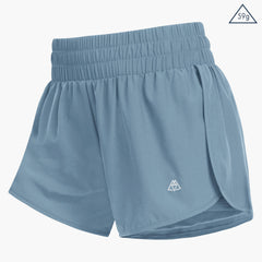 Short de course 2 en 1 pour femme, short de sport taille haute 3"