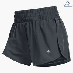 Short de course 2 en 1 pour femme, short de sport taille haute 3"