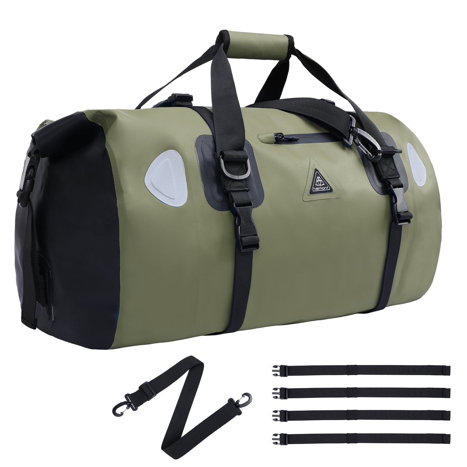 Ozark Trail 90L Packable All-Weather Duffel Bag with Convertible Backpack Straps, Black, Adult Unisex, Size: 90 Liters