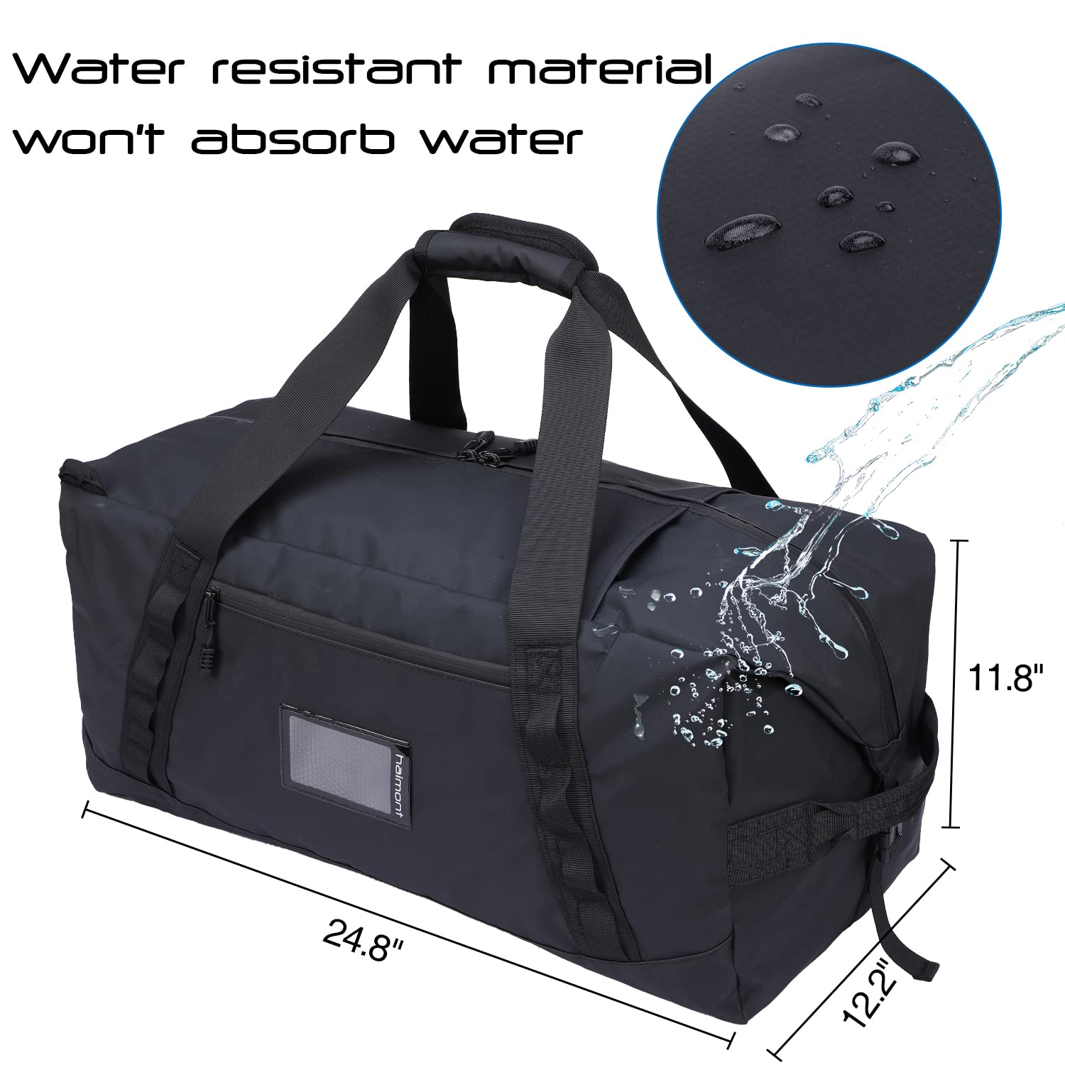 Haimont Large Waterproof Duffel Backpack Roll-Top Heavy Duty Dry Duffle Bag  for Boating, Travel, Mot…See more Haimont Large Waterproof Duffel Backpack