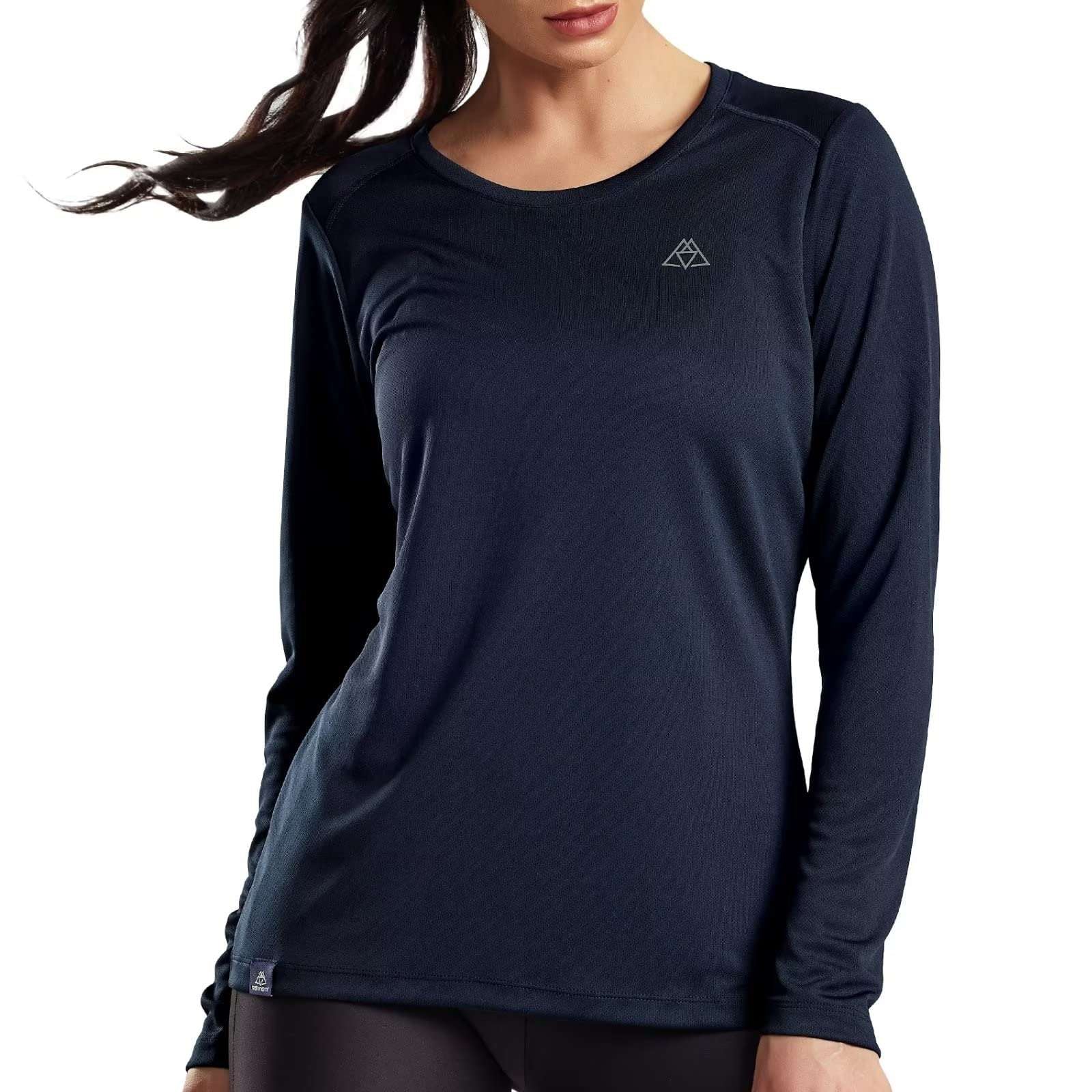 Women's Long Sleeve Workout Shirts in Blue