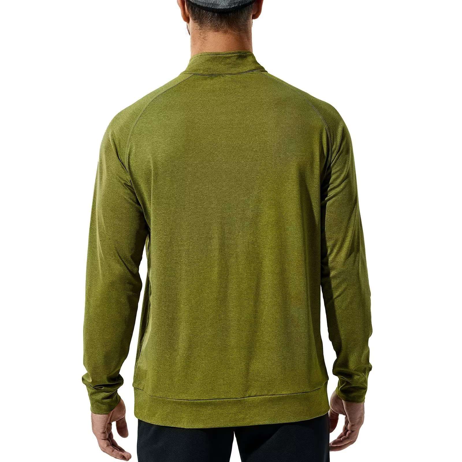 Haimont Men's 1/4 Zip Golf Shirt Long Sleeve Athletic Pullover with  Lightweight Brushed Fleece Lining