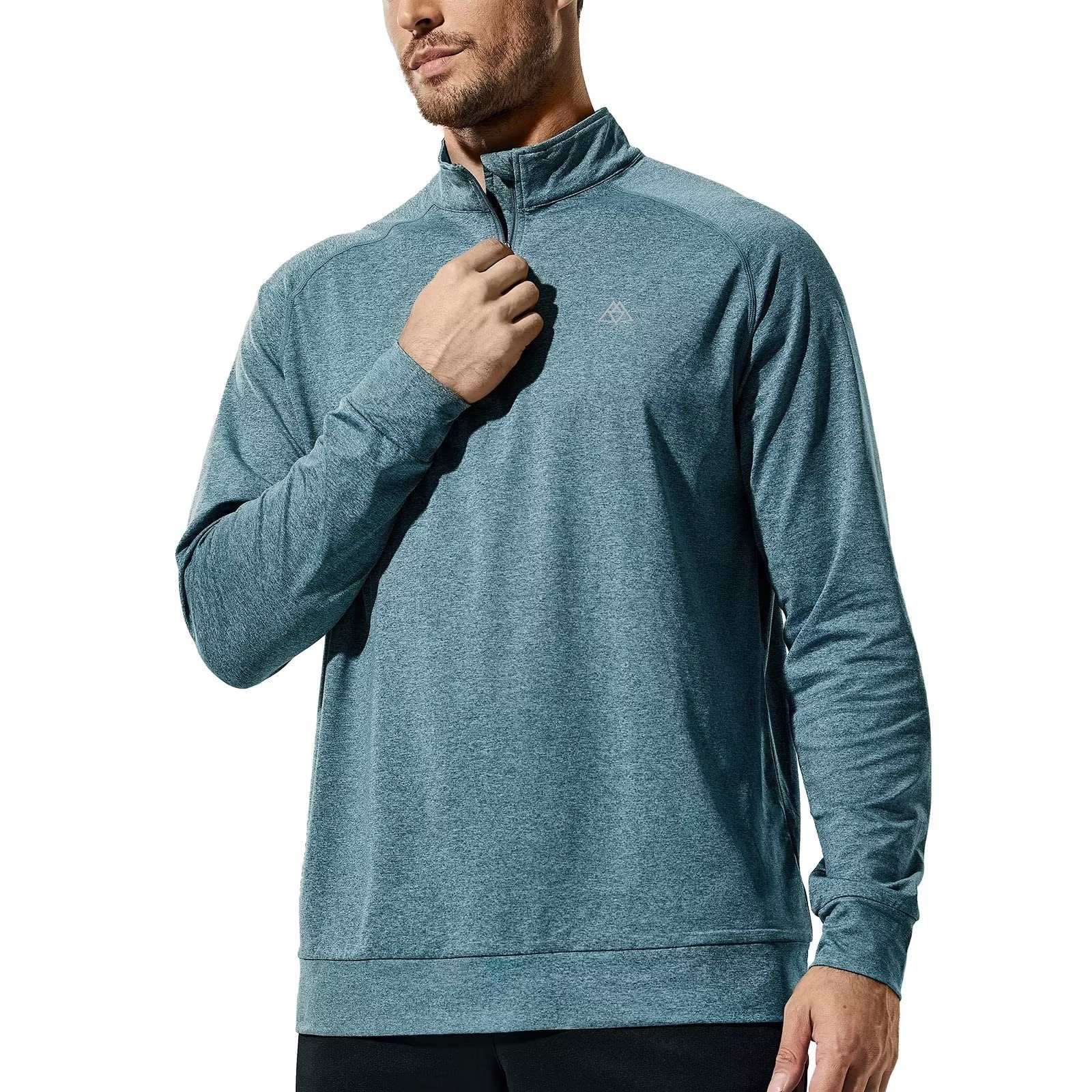 Men Short Sleeve Polo Shirts Golf Quarter Zip Pullover 1/4 Quick Dry UPF  50+ Sun Protection